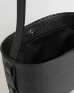 Zenia Shoulder Bag | Black Leather - Image 3