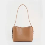 Zenia Shoulder Bag | Taba Brown Leather