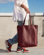 Τσάντα Tote Nefeli | Δέρμα Μπορντώ - Image 4