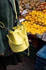 Cleo Mini Bucket Bag | Lemon Dollaro Leather - Image 2