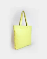 Τσάντα Tote Nefeli | Δέρμα Kίτρινο - Image 2