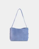 Τσάντα Ώμου Zenia | Δέρμα Σουετ Denim