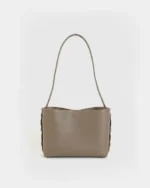 Τσάντα Ώμου Zenia | Δέρμα Μόκα