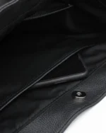 Alcyone Oversized Tote | Black Leather - Image 3