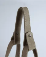 Alcyone Oversized Tote | Taupe Suede - Image 5