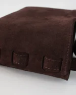 Zenia Shoulder Bag | Chocolate Suede - Image 4