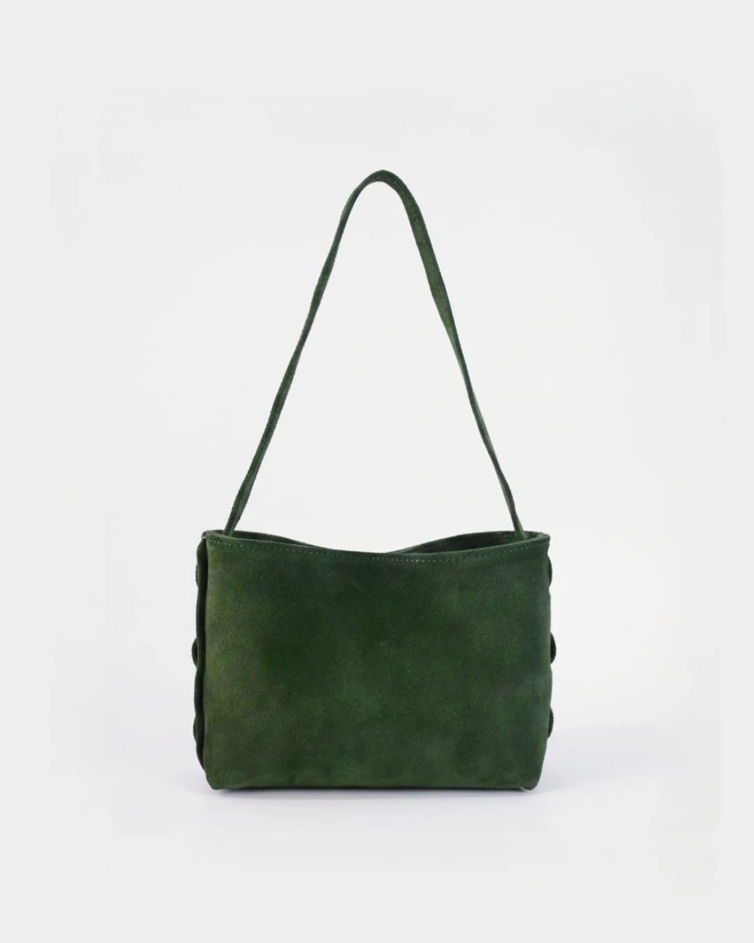Pine Green Zenia Suede Shoulder Bag Main Zenia Shoulder Bag | Pine Green Suede - Image 1