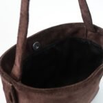 Zenia Shoulder Bag | Chocolate Suede - Image 5