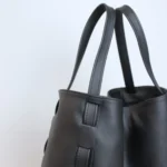 Alcyone Medium Tote | Black Leather - Image 3