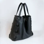 Alcyone Medium Tote | Black Leather - Image 6