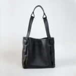 Alcyone Small Tote | Black Leather - Image 2