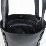 Alcyone Small Tote | Black Leather - Image 4
