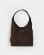 Karma Tote Bag | Chocolate Suede Leather