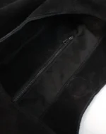 Karma Tote Bag | Black Suede Leather - Image 4