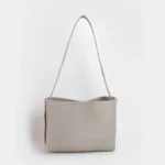Zenia Shoulder Bag | Nappa Beige Leather