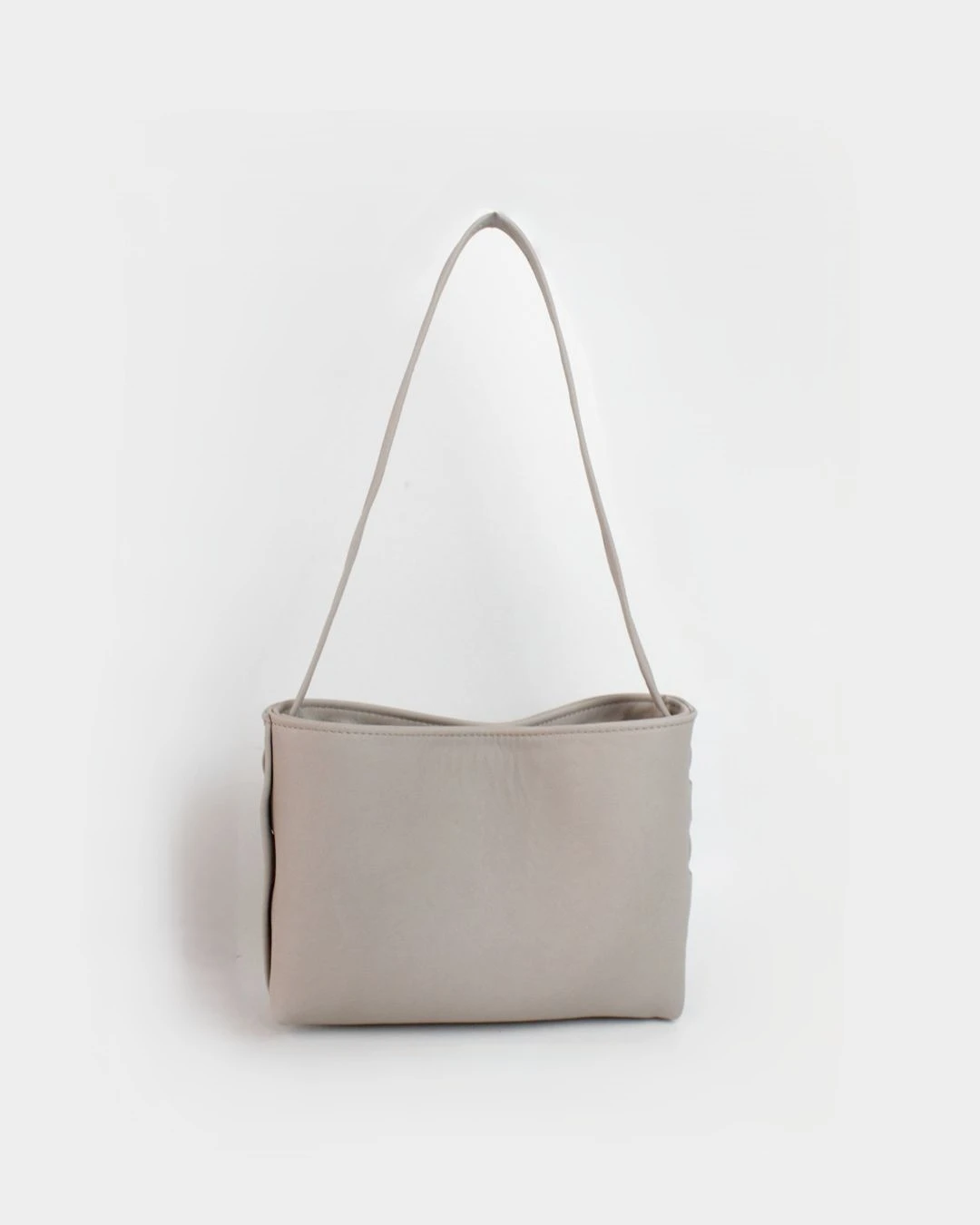 Beige Nappa Zenia Leather Shoulder Bag Face Zenia Shoulder Bag | Nappa Beige Leather - Image 1