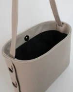 Zenia Shoulder Bag | Nappa Beige Leather - Image 4