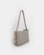 Zenia Shoulder Bag | Nappa Beige Leather - Image 2