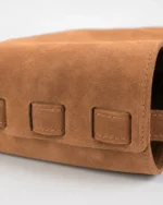 Zenia Shoulder Bag | Camel Brown Suede - Image 4