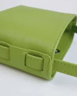 Zenia Shoulder Bag | Lime Green Leather - Image 3