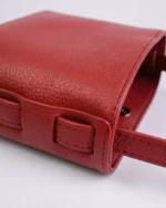 Zenia Shoulder Bag | Cherry Red Leather - Image 3