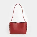 Zenia Shoulder Bag | Cherry Red Leather