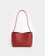 Zenia Shoulder Bag | Cherry Red Leather