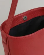 Zenia Shoulder Bag | Cherry Red Leather - Image 4