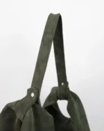 Thalia Tote | Khaki Suede Leather - Image 3