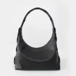 Athena Hobo Bag | Black Nappa Leather
