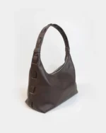 Athena Hobo Bag | Chocolate Brown Nappa Leather - Image 3