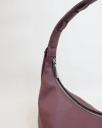 Athena Hobo Bag | Burgundy Nappa Leather - Image 6