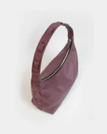 Athena Hobo Bag | Burgundy Nappa Leather - Image 5