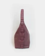 Athena Hobo Bag | Burgundy Nappa Leather - Image 4