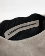 Athena Hobo Bag | Taupe Suede Leather - Image 6