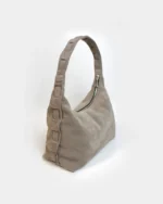 Athena Hobo Bag | Taupe Suede Leather - Image 3