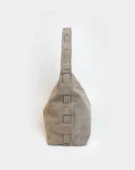 Athena Hobo Bag | Taupe Suede Leather - Image 4