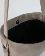 Zenia Shoulder Bag | Taupe Suede - Image 5