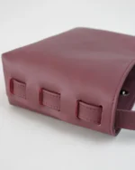 Zenia Shoulder Bag | Nappa Burgundy Leather - Image 4
