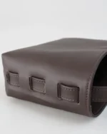 Zenia Shoulder Bag | Nappa Chocolate Brown Leather - Image 4